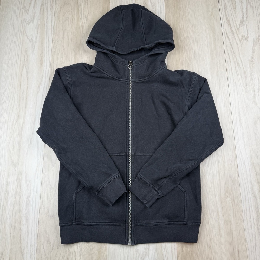 Lululemon Scuba Full Zip Black Fleece Hoodie Women's Size 6 Workout Running
